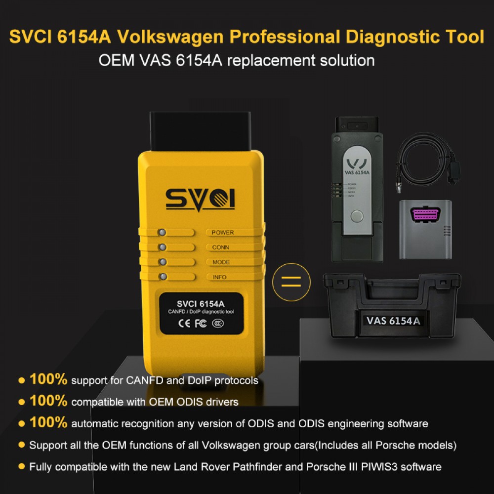 VAGdiagnositc tool,VAS 6154A replacement, Support CAN FD and DoIP protocol